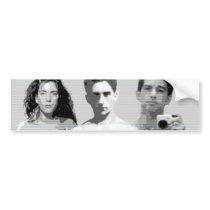 patti smith, jean cocteau and zachary jean bumper stickers