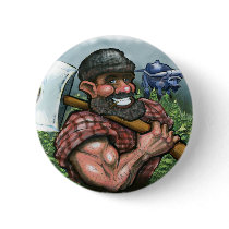 Paul Bunyan Pinback Buttons