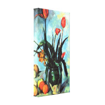 Paul Cezanne - la vie toujours, vase avec des tuli Impressions Sur Toile
