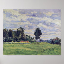 Paul Cezanne - Landscape in the Ile de France Poster