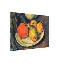 Paul Cezanne - Pomegranate and Pears Still Life Gallery Wrapped Canvas