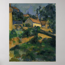 Paul Cézanne - route de rotation chez Montgeroult Posters