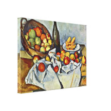 Paul Cezanne - Still life with bottle and apple Stretched Canvas Prints