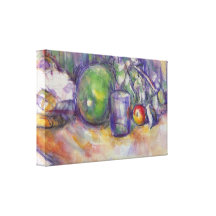 Paul Cezanne - Still life with green melon Canvas Prints