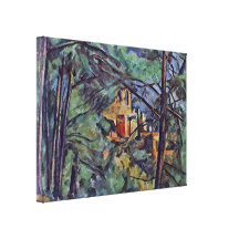 Paul Cezanne - The Chateau Noir behind trees Gallery Wrapped Canvas