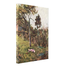 Paul Gauguin - Reclining Woman in the Landscape Gallery Wrap Canvas