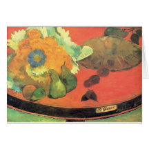 Paul Gauguin still life Card