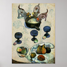 Paul Gauguin: Still Life with 3 Puppies Posters