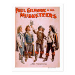 Paul Gilmore in The Musketeers Theatrical Postcard