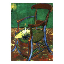 Paul Guaguin's Armchair by Vincent van Gogh Custom Announcement