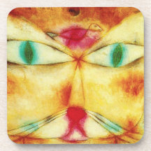 Paul Klee Cat and Bird Coasters