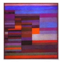 Paul Klee Fire in the Evening Print Art Photo
