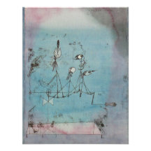 Paul Klee gazouillant des invitations de machine
