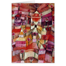 Paul Klee - roseraie Cartes De Vœux