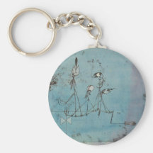 Paul Klee Twittering Machine Key Chain