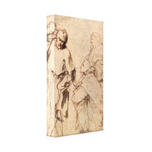 Paul Rubens - Figure Study Stretched Canvas Print