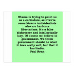 paul ryan quote postcard