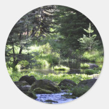 Paulina Springs Round Sticker