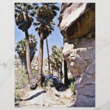 Paumes de fan de la Californie, oasis perdue de pa Prospectus Personnalisés