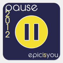 Pause 2012 Sticker