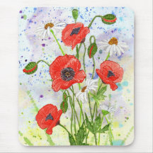 Pavots Mousepad Tapis De Souris