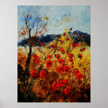Pavots rouges en Provence 450108 Posters