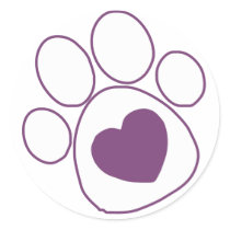 Paw & Heart Sticker
