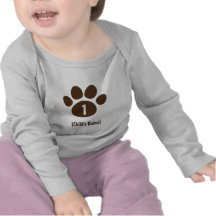 Paw Print Birthday T Shirts