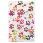 PAW PRINT COLLAGE BACKGROUND STATIONERY