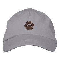 Paw Print Embroidered Hats