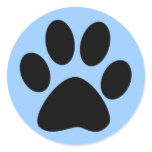 Paw Print Envelope Seal stickers