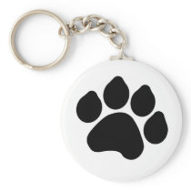 Paw Print Keychain