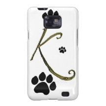 Paw Print Monogram Samsung Galaxy Case