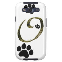 Paw Print Monogram Samsung Galaxy Case