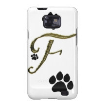 Paw Print Monogram Samsung Galaxy Case