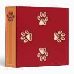 PAW PRINTS BINDER