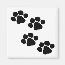 Paw Prints Fridge Magnets