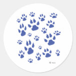 Paw prints galore stickers