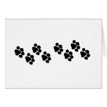 Paw Prints Greeting Card