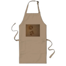 Paw Prints on Stone Apron