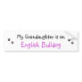 paw prints, paw prints, My Grandaughter is an, ... Bumper Stickers