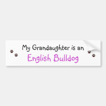 paw prints, paw prints, My Grandaughter is an, ... Bumper Stickers