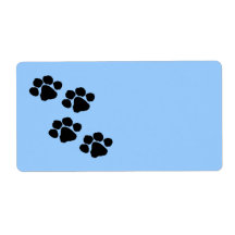 Paw Prints Shipping Labels