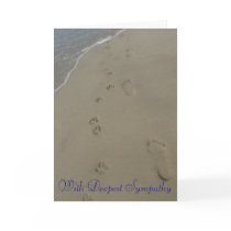 Paw Prints sympathy card