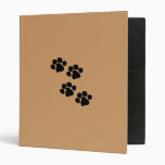 Paw Prints Vinyl Binder