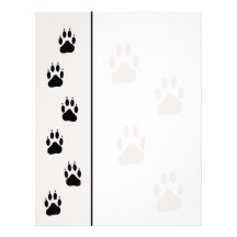 Paw Track Animal Care Letterhead Stationary