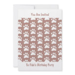 Paw Wallpaper, You Are Invited, invitations