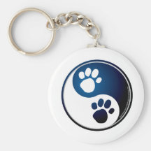 Paw Ying Yang Keychain