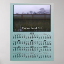 Pawleys Island Marsh Poster 2012 Calendar