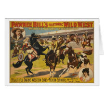 Pawnee Bill Wild West Show Greeting Cards